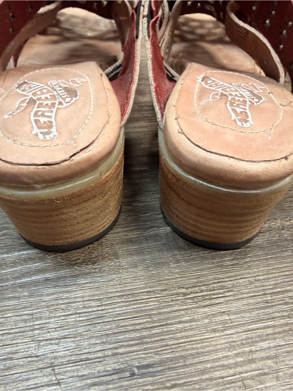 FreeBird Moonstar Blush Leather Mules Shoe Size 9 - Picture 7 of 8